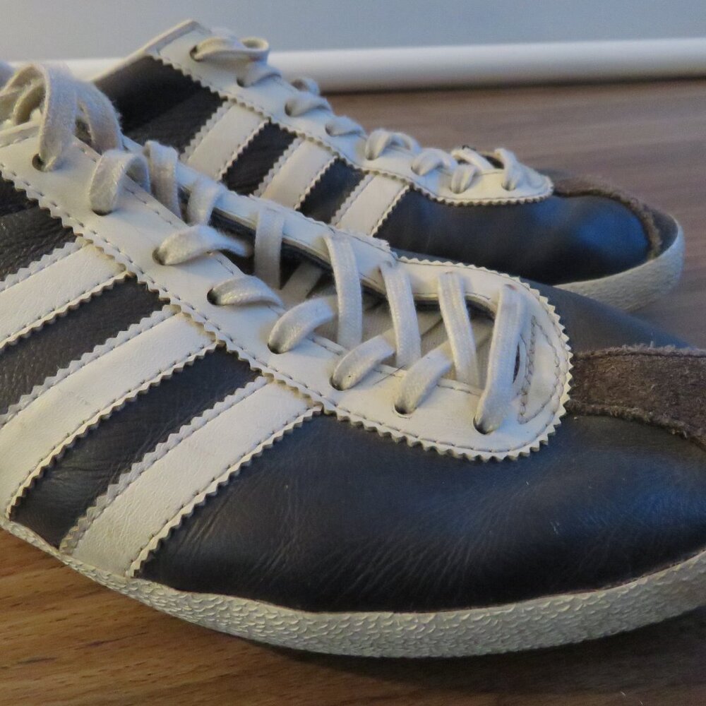 ADIDAS Gazelle OG Legend Ink & Running White Sneakers Shoes Retro Men's US 8.5 - Picture 10 of 15